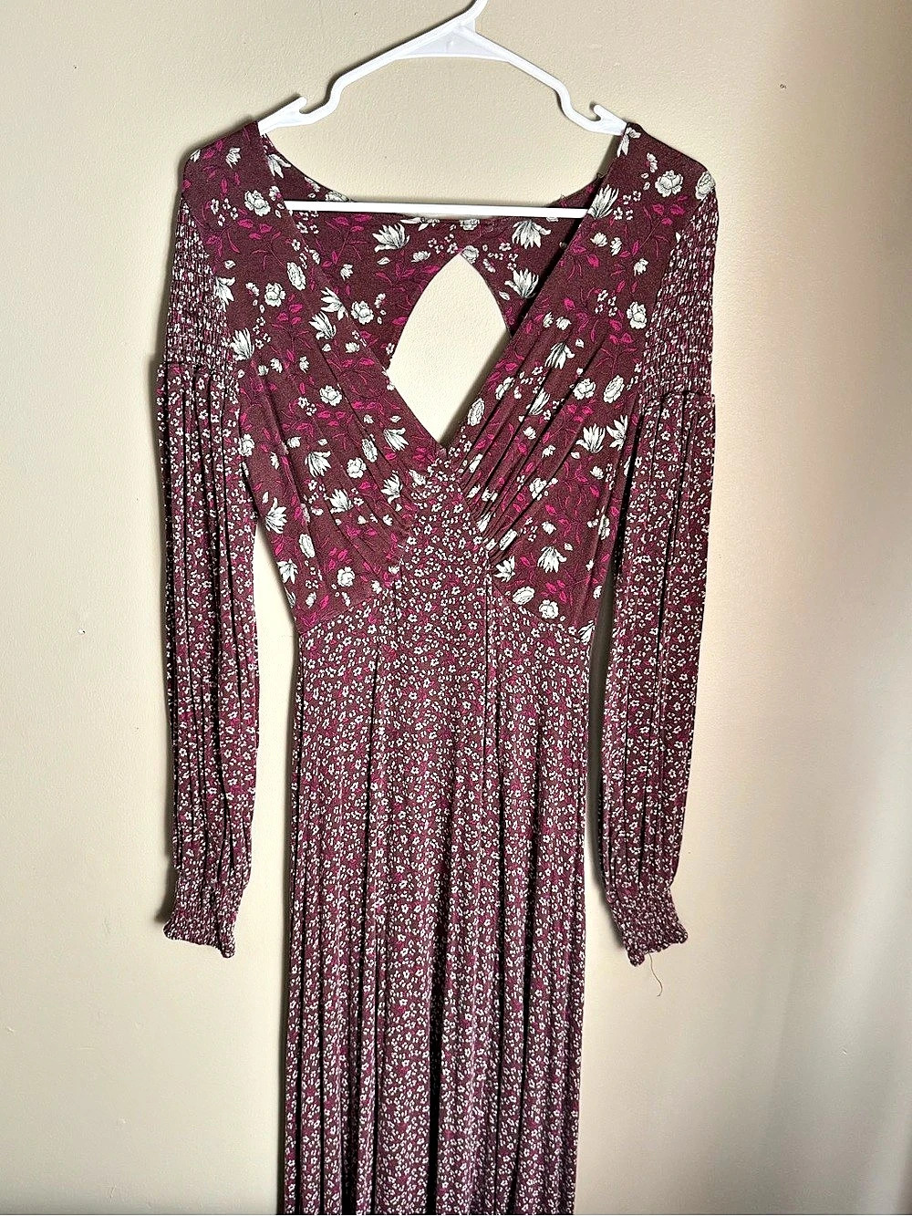 Free People Love Story Maxi Dress Floral Maxi Dress in Purple & Pink